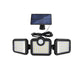 Solar Lamp Outdoor Flood Light with Motion Sensor, 3 Heads, IP65 Waterproof