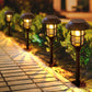 Solar LED Light for Garden with Modern Stripe Design for Outdoors