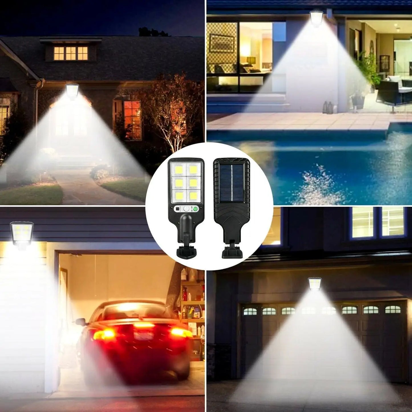 Solar Powered Light Outdoor with PIR Motion Sensor, 72-LED & Weatherproof