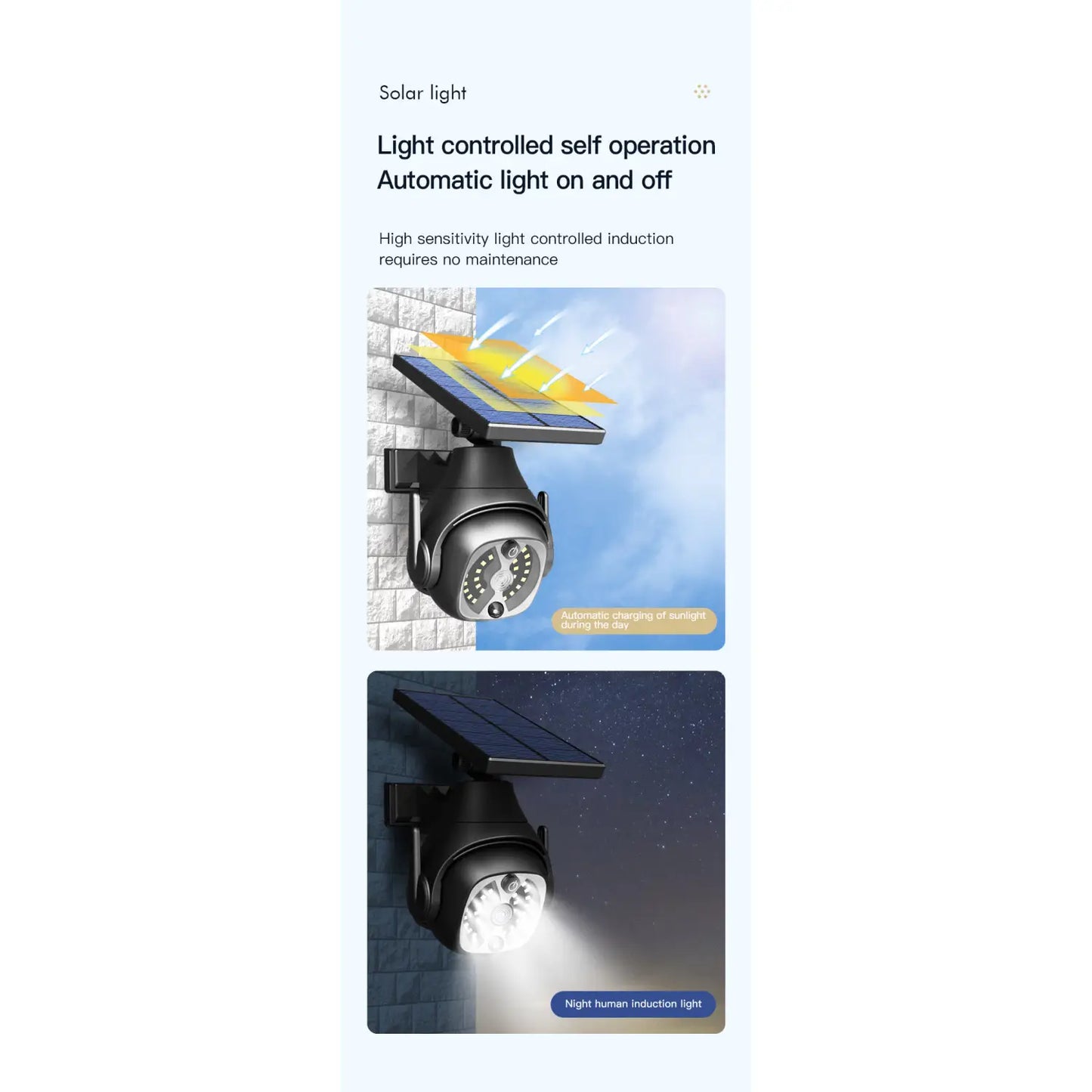 Solar Wall Lights for Outside with Waterproof & Motion Sensor