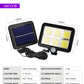 Split LED Solar Wall Light with Motion Sensor & Remote for Outdoor