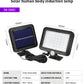 Split LED Solar Wall Light with Motion Sensor & Remote for Outdoor