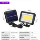Split LED Solar Wall Light with Motion Sensor & Remote for Outdoor