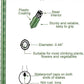 Sturdy Coated Steel Garden Stakes (available in lengths of: 2.5', 3', 4', 5', and 6') All plant sticks are 7/16" diameter.