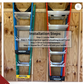 Step Ladder Organizer Rack - Stud Mounted