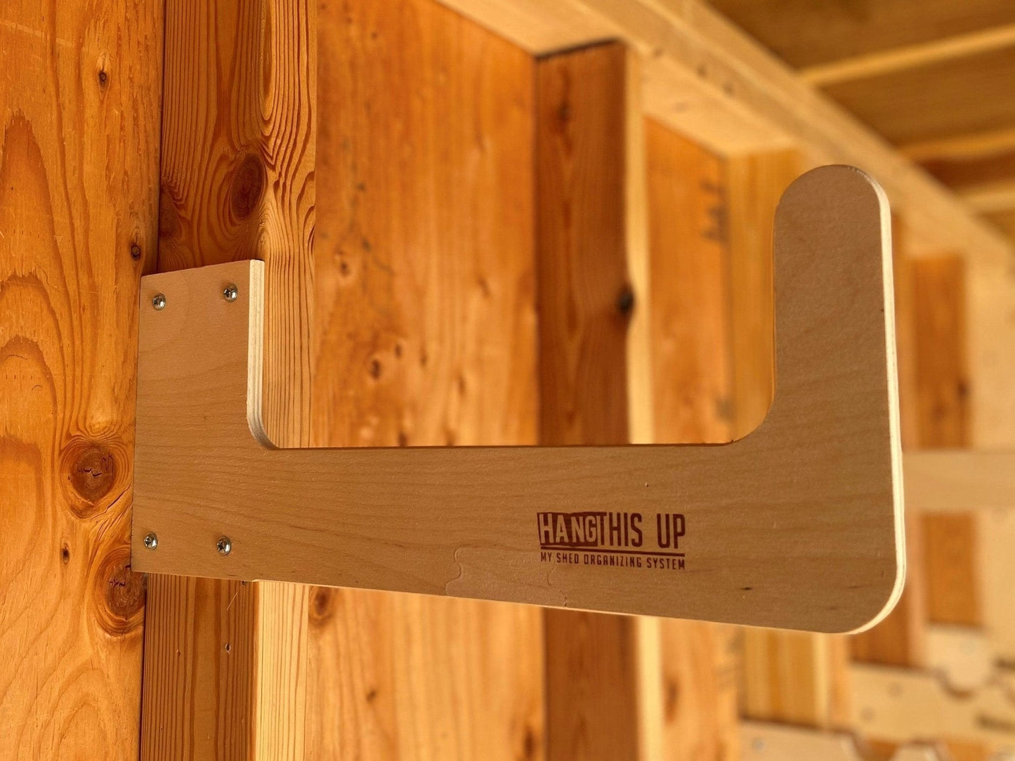 Stud Mounted Shed Storage Organizer Hooks