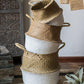 Straw Basket Pop Up Belly Basket