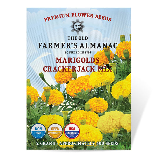 The Old Farmer's Almanac Crackerjack Mix Marigold Seeds