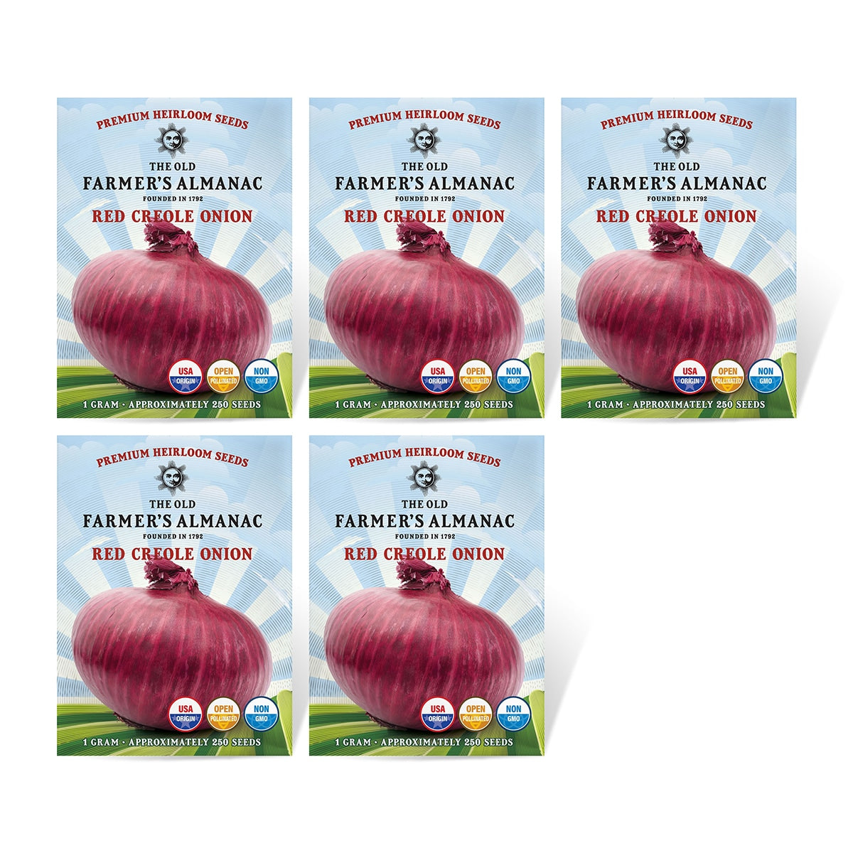 The Old Farmer's Almanac Heirloom Red Creole Onion Seeds