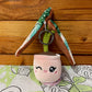 Begonia Variegated Maculata Plush Keychain
