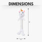 Country Living Thermoplastic Rubber Skinny Unicorn Corduroy Plush Dog Toy – with Squeaker & Crinkle Paper