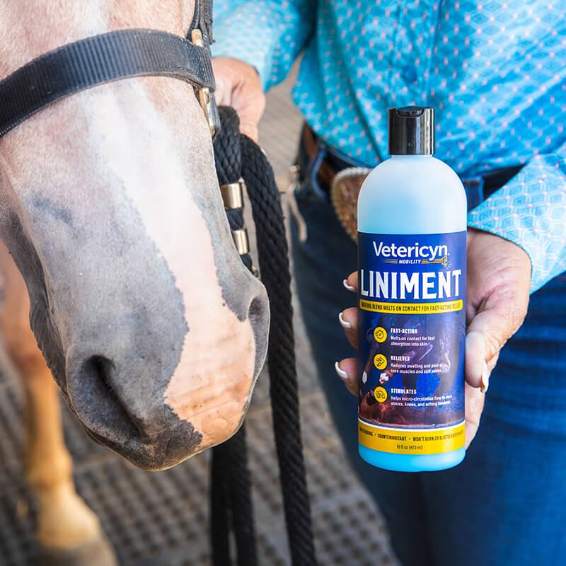 Vetericyn Equine Liniment 16 oz. Horse Muscle Joint Care Support