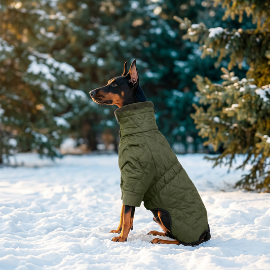 Chaqueta impermeable con forro polar para perro, S–3XL