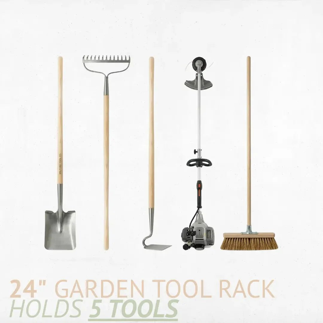 Wall-Mounted Garden Tool Rack - Garage