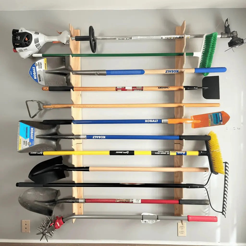 Wall-Mounted Garden Tool Rack - Garage