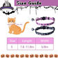 Cute & Stylish Breakaway Cat Collars! 🐾🎀 2-pack in Pink & Black Skull Design, Perfect for Your Fashionable Feline! 💖🐱
