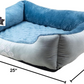 Upgrade your furry friend's comfort with our Medium Orthopedic Rectangle Bolster Pet Bed in Blue! 🐾💙 Perfect for restful naps and support!