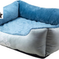 Upgrade your furry friend's comfort with our Medium Orthopedic Rectangle Bolster Pet Bed in Blue! 🐾💙 Perfect for restful naps and support!