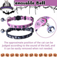Cute & Stylish Breakaway Cat Collars! 🐾🎀 2-pack in Pink & Black Skull Design, Perfect for Your Fashionable Feline! 💖🐱