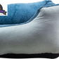 Upgrade your furry friend's comfort with our Medium Orthopedic Rectangle Bolster Pet Bed in Blue! 🐾💙 Perfect for restful naps and support!