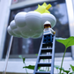 Original Dripping Rain Cloud with Ladder Charm