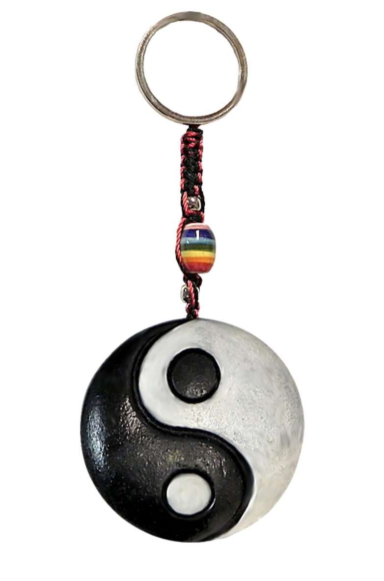 Llavero de Yin Yang hecho a mano